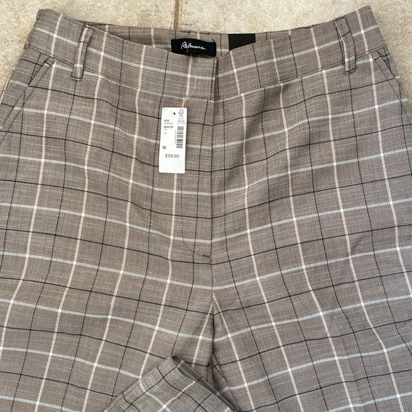 Reitman’s ladies dress pants grey stripe and check - Picture 3 of 13